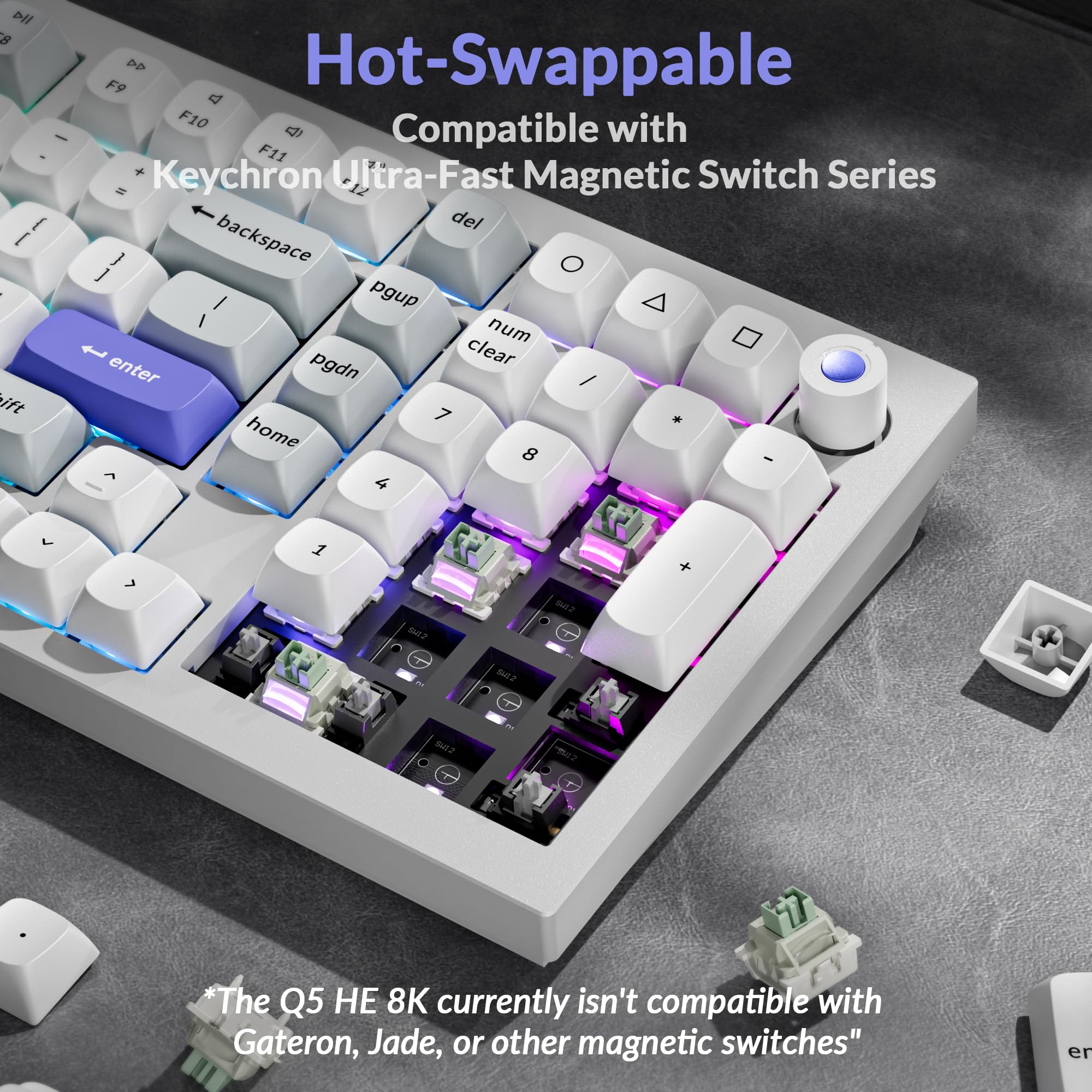 Amazon.com: Keychron Q5 HE 96% 8K Wired Hall Effect Gaming